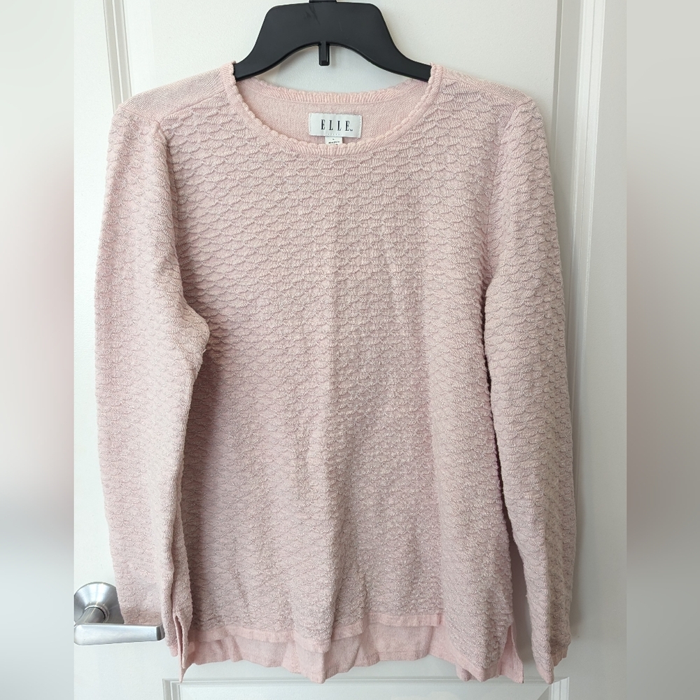 Elle Scalloped Neck Sweater (L)